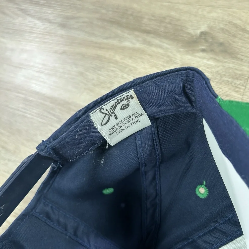 VTG Notre Dame Fighting Snapback Hat College Youngan Blue Green Cap - Picture 5 of 9